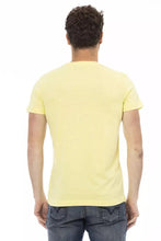 Yellow Cotton Men T-Shirt Trussardi Action