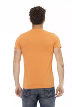 Orange Cotton Men T-Shirt Trussardi Action