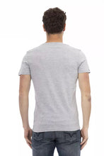 Gray Cotton Men T-Shirt Trussardi Action