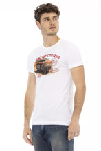 White Cotton Men T-Shirt Trussardi Action