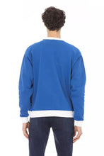 Blue Cotton Men Sweater Baldinini Trend