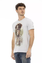 Gray Cotton Men T-Shirt Trussardi Action