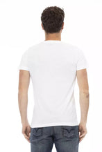 White Cotton Men T-Shirt Trussardi Action
