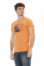 Orange Cotton Men T-Shirt Trussardi Action