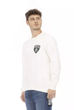 White Cotton Men's Sweater Automobili Lamborghini