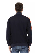 Blue Polyester Men Sweatshirt Automobili Lamborghini