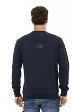 Blue Cotton Men Sweater with Chest Pocket Automobili Lamborghini