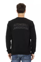 Black Cotton Men Sweater Automobili Lamborghini