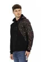 Black Cotton Men's Hooded Sweater Automobili Lamborghini
