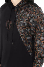 Black Cotton Men's Hooded Sweater Automobili Lamborghini