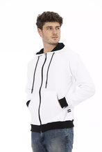 White Cotton Men Sweater Baldinini Trend