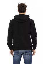 Black Cotton Men Sweatshirt Automobili Lamborghini