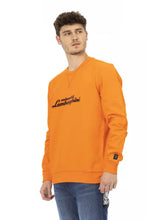 Orange Cotton Men Sweater Automobili Lamborghini