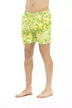 Green Polyester Men Swimwear Short Just Cavalli