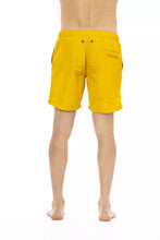 Yellow Polyester Men Swim Short Bikkembergs
