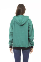 Black Cotton Women Hoodie Baldinini Trend