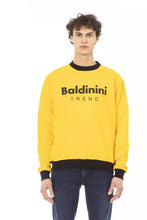 Yellow Cotton Men Sweater Baldinini Trend