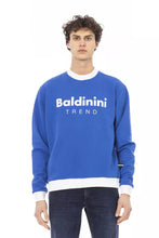 Blue Cotton Men Sweater Baldinini Trend