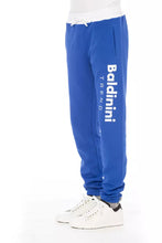 Blue Cotton Men Sport Pant Baldinini Trend