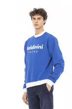 Blue Cotton Men Sweater Baldinini Trend