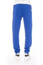 Blue Cotton Men Sport Pant Baldinini Trend