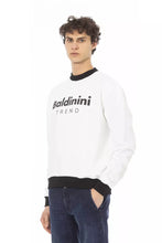 White Cotton Men Sweater Baldinini Trend