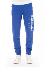 Blue Cotton Men Sport Pant Baldinini Trend