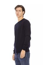Blue Fabric Men Sweater Baldinini Trend
