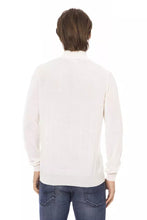 White Fabric Men Turtleneck Sweater Baldinini Trend
