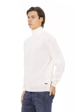 White Fabric Men Sweater Baldinini Trend