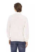 White Fabric Men Sweater Baldinini Trend
