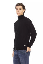 Black Fabric Men Sweater Baldinini Trend