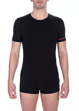 Black Cotton Men's T-Shirt Pack Bikkembergs