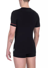 Black Cotton Men's T-Shirt Pack Bikkembergs