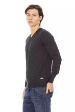 Gray Fabric Men Sweater Baldinini Trend