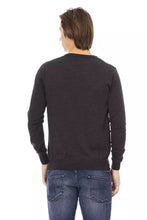 Gray Fabric Men Sweater Baldinini Trend