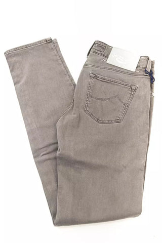 Gray Cotton Women Jeans Jacob Cohen
