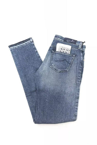 Blue Cotton Women's Slim Jeans Jacob Cohen