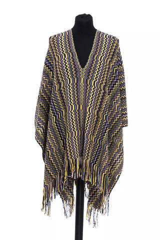 Multicolor Wool Women Poncho Missoni