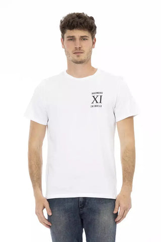 White Cotton Men's T-Shirt Bikkembergs