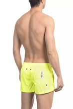 Yellow Polyamide Men Swim Short Bikkembergs