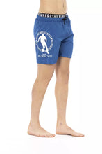 Blue Polyester Men Swim Short Bikkembergs