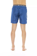 Blue Polyester Men Swim Short Bikkembergs
