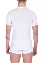 White Cotton Men's T-Shirt Bikkembergs