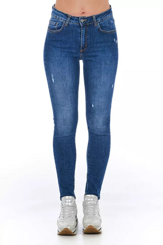 Blue Other Fibres Women Jeans Frankie Morello