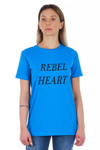 Light Blue Cotton Women Top Frankie Morello