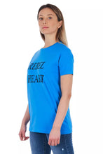 Light Blue Cotton Women Top Frankie Morello