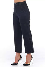 Black Cotton Women Cropped Trouser Frankie Morello