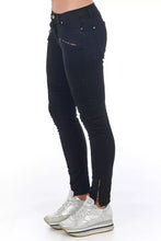 Black Cotton Women's Jeans Frankie Morello
