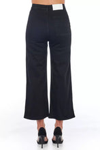 Black Cotton Women Cropped Trouser Frankie Morello
